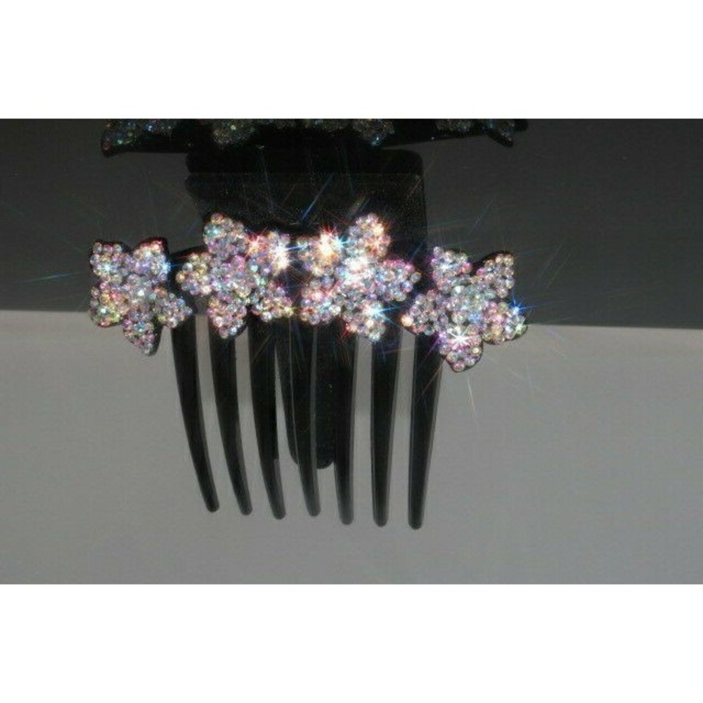 1 New Gorgeous Hair Comb with Shinny Crystals Hair Jewelry Accessories US Seller